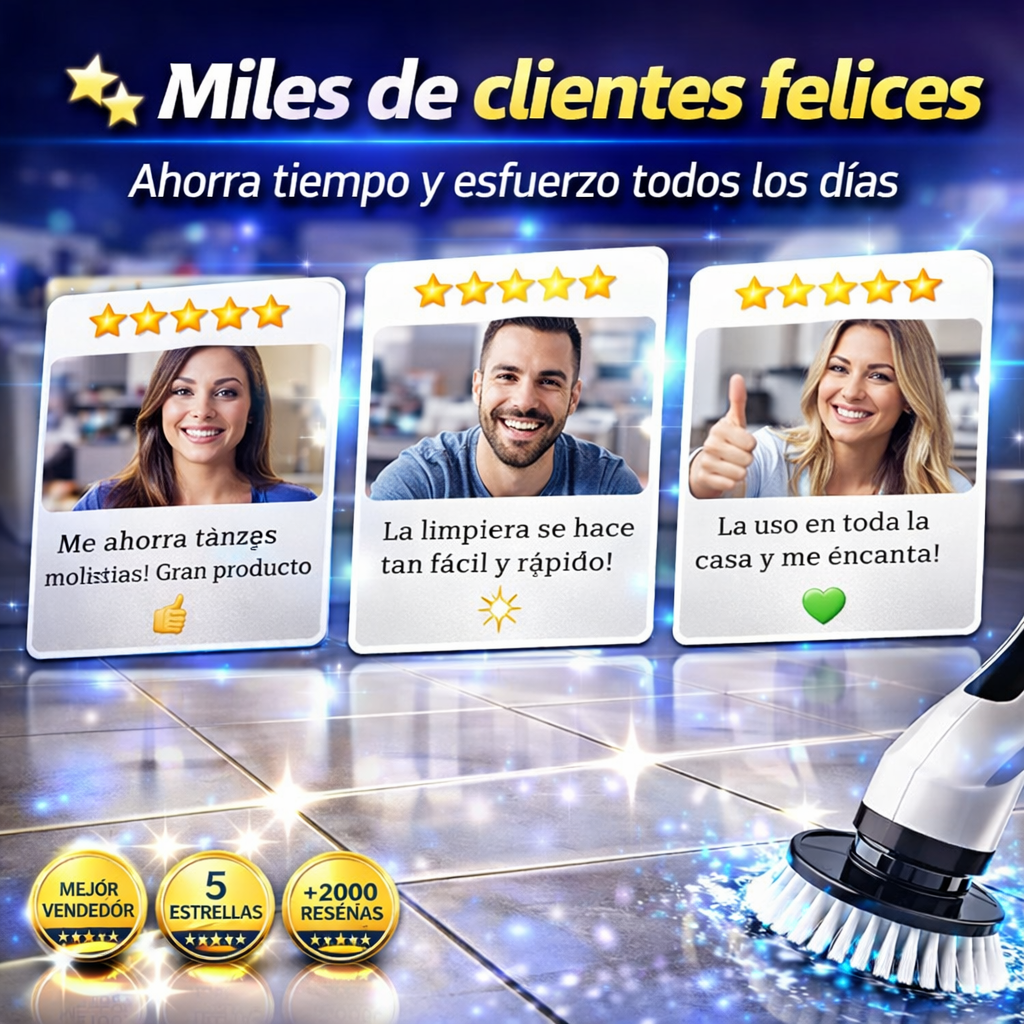 ¡Limpia sin esfuerzo en segundos!
